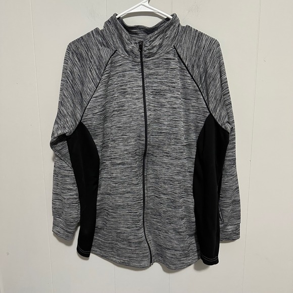 St John’S Bay Jackets & Blazers - St. John's Bay Gray Athletic Zip Up Jacket  size 0X